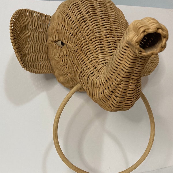 Wicker Elephant Etsy