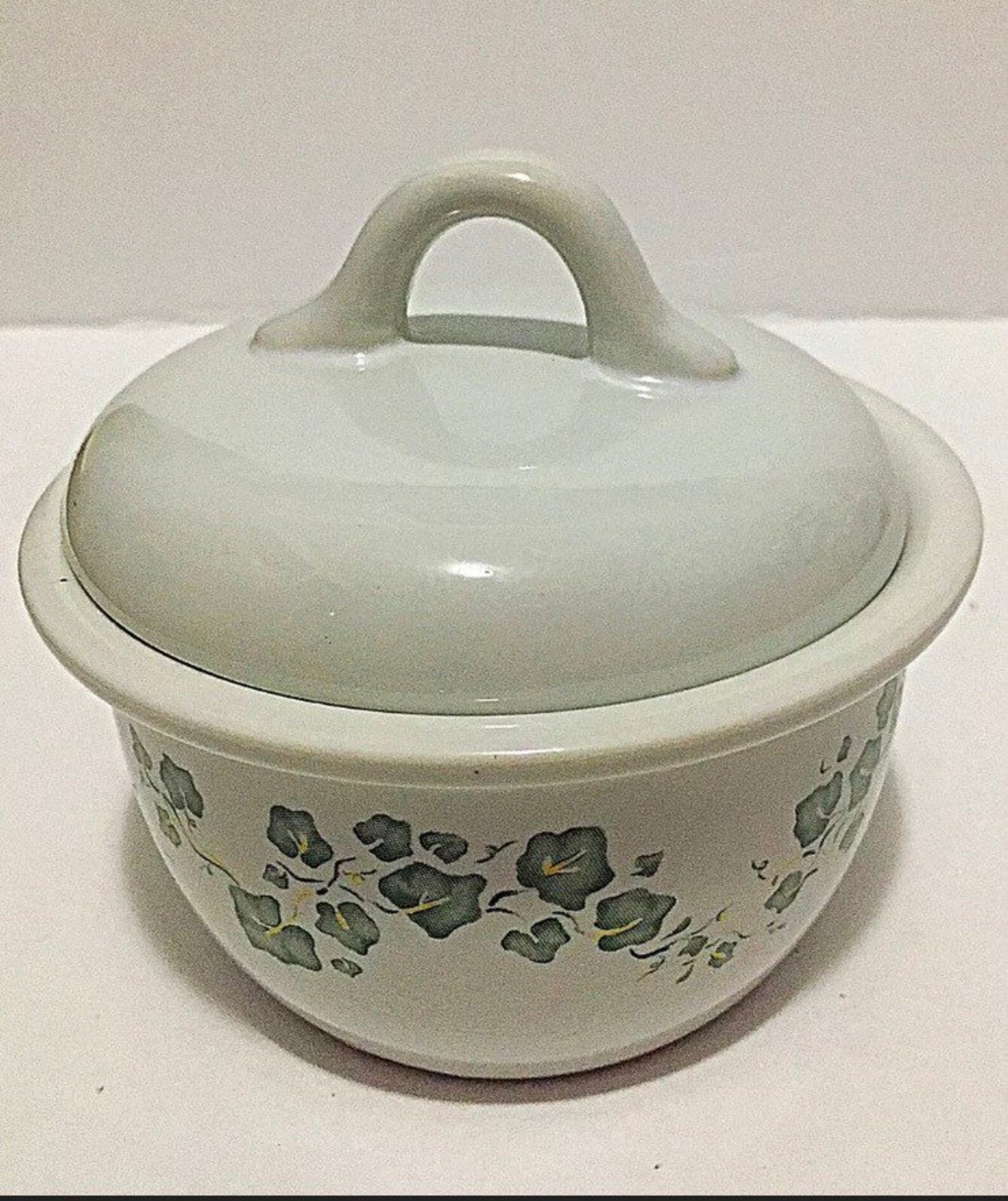 Corelle Coordinates Callaway Stoneware Sugar Bowl w Lid Green Etsy