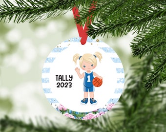 Basketball Gifts | Basketball Ornament | Christmas Ornaments  | Kids Ornaments | Stocking Stuffer | Personalized Christmas Ornaments