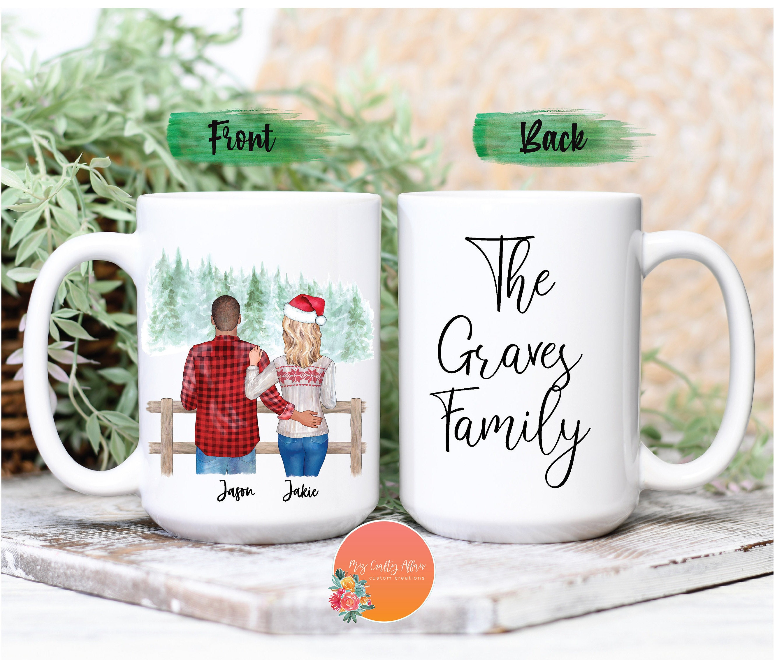 Custom Family Mug Family Portrait Custom Coffee Mug Etsy