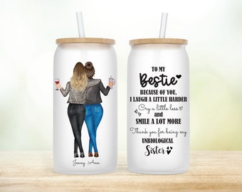 A mi vaso Bestie / Vaso de mejor amigo / Regalos personalizados / Regalos de mejor amigo / Vaso personalizado para mejor amigo / A mi hermana