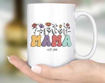 Taza de mamá / Regalo de mamá por primera vez / Gif de nuevos padres / Taza de café de mamá / Taza de mamá personalizada / Regalos personalizados para mamá / Ideas de regalos de nueva mamá