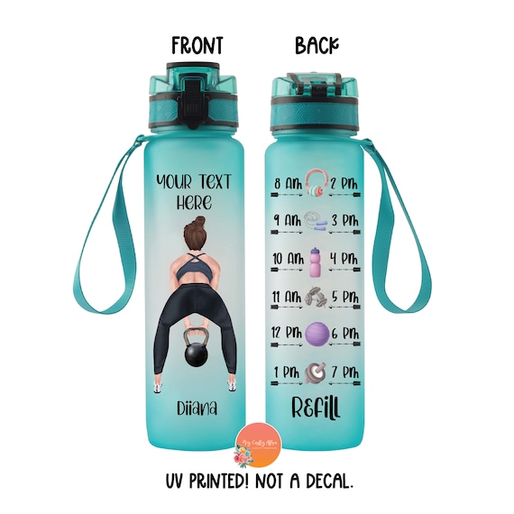 Custom Water Bottle Tracker Motivational Water Bottle With Straw Custom  Tumbler Personalized Water Bottle Water Bottle With Tracker 
