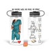 Nurse Gift | Water Bottle | Custom Water Bottle| Water Bottle with Straw | Nurse Graduation Gift | She Works Willingly with Her Hands 