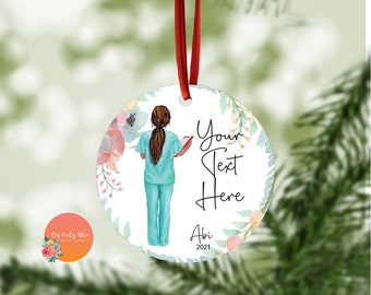 Nurse Ornament  | Personalized Ornament |  Custom Ornament | Nurse Student Gift | Nurse Gifts | Nurse Graduation Gift | Christmas Ornament