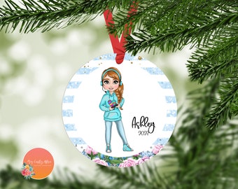 Gamer Gifts | Gymnast Ornament | Christmas Ornaments  | Custom Kid Ornament | Christmas Gifts For Kids | Christmas Stocking