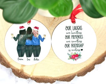 Best Friend Ornament | Personalized Gifts | Custom Ornament | Best Friend Gifts | Christmas Ornaments | Christmas Gifts |