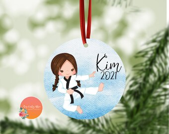 Karate Boy | Karate Ornament | Personalized Gifts | Custom Ornament  | Kids Ornaments | Christmas Ornaments | Christmas Gifts | Karate Gift