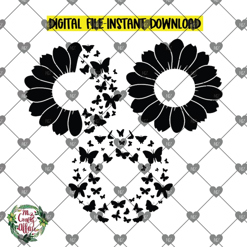 Download Butterfly Starbucks SVG Sunflower Starbucks Cut File | Etsy