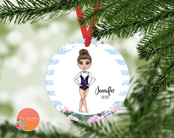 Gymnastics Gifts | Gymnast Ornament | Christmas Ornaments  | Custom Kid Ornament | Christmas Gifts For Kids | Christmas Stocking | Cheer