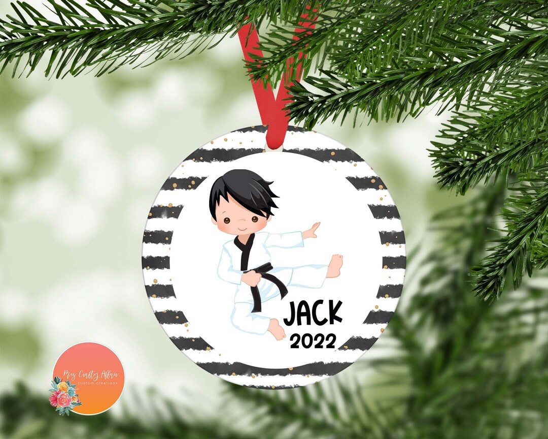 Karate Boy Karate Ornament Personalized Gifts Custom Ornament Kids