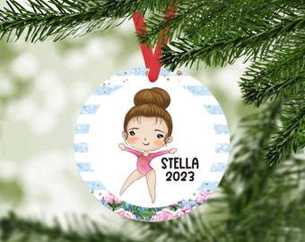 Gymnastics Gifts | Gymnast Ornament | Christmas Ornaments  | Custom Kid Ornament | Christmas Gifts For Kids | Christmas Stocking