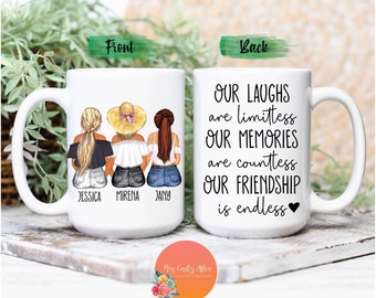 Best Friends Mug | Personalized Gifts for Best Friends | Best Friend Gifts | Custom Coffee Mug | Personalized Best Friend Mug | Handmade Mug