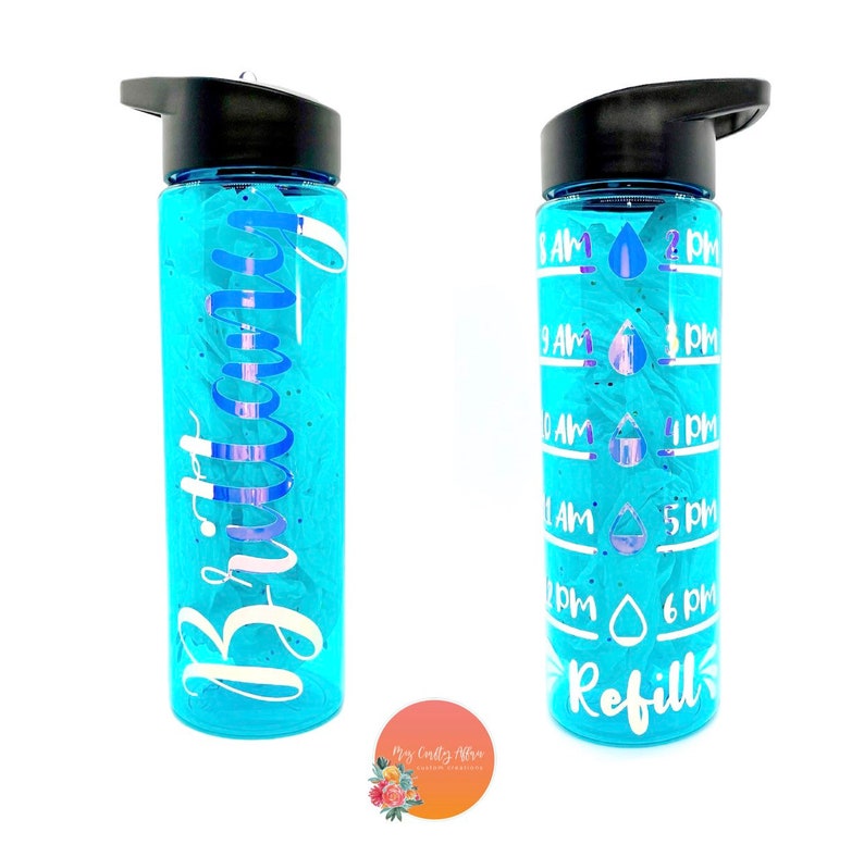 Custom Water Bottle | Water Bottle Tracker | Water Bottle | Personalized Water Bottle | Personalized Tumbler | Tumbler with Straw 