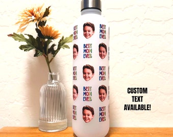 Picture Water Bottle | Water Bottle Tracker |Personalized  Water Bottle | Water Bottle with Straw | Custom Water Bottle | Your Pic on Bottle