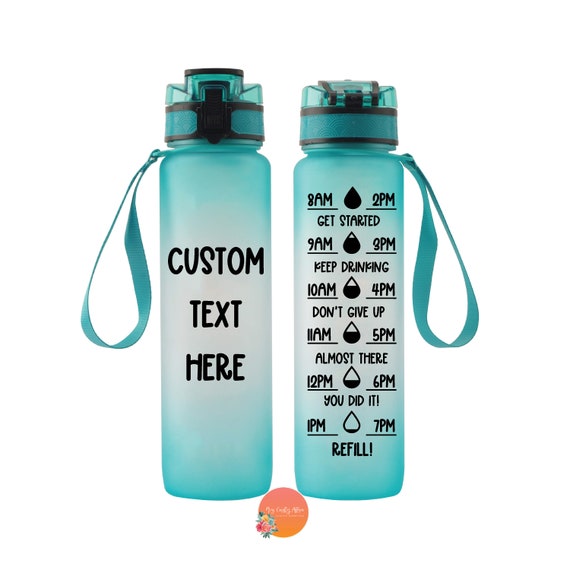 water bottle / water tracker / time / personalized / water / water intake