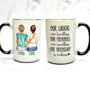 Best Friends Mug | Personalized Gifts for Best Friends | Best Friend Gifts | Custom Coffee Mug | Personalized Best Friend Mug | Handmade Mug