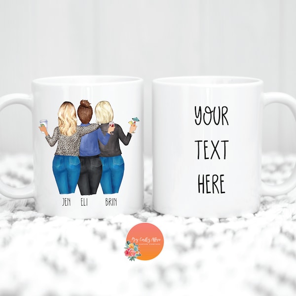 Best Friends Mug | Personalized Gifts for Best Friends | Best Friend Gifts | Custom Coffee Mug | Personalized Best Friend Mug | Handmade Mug