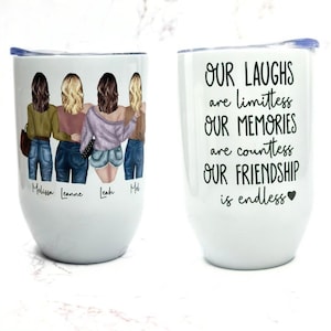 Best Friend Tumbler | Personalized Gifts | Custom  Tumbler | Best Friend  Gifts | Wine Tumbler | Best Friends Wine Tumbler | Wine Glasses