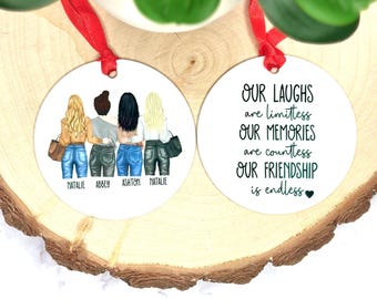 Best Friend Ornament | Personalized Gifts | Custom Ornament  | Best Friend Gifts | Christmas Ornaments | Christmas Gifts |