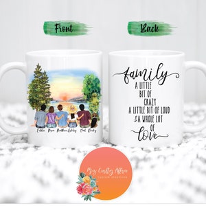 Custom Family Mug| Family Portrait Mug| Custom Coffee Mug| Personalized Family Mug |Gift For Mom| Gift For Dad | Family Mug| New Family Gift