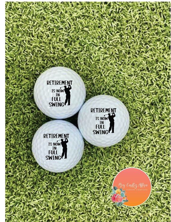 Retirement Gift for Men Custom Golf Balls Retirement Gifts Etsy