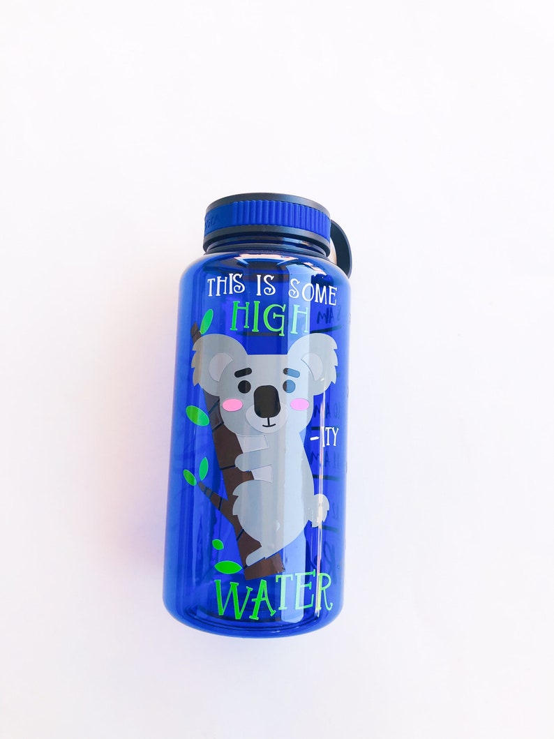 Koala Water Bottle Drink your Water Water Bottle Tracker Etsy