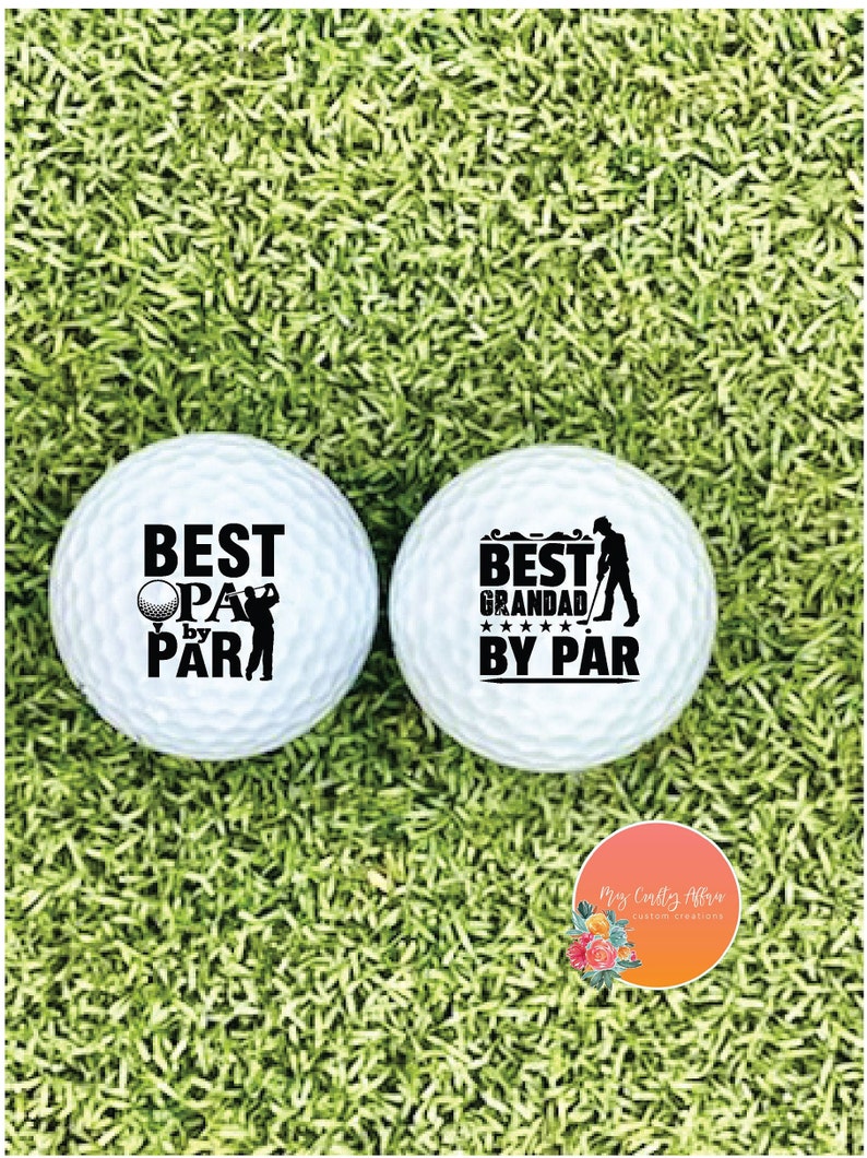 Best Grandad By Par Personalized Golf Balls With Text 