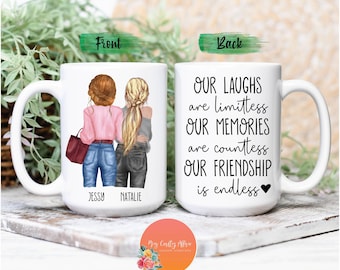 Best Friends Mug | Best Friends Coffee Mug | Best Friend Gifts | Coffee Mug | Custom Coffee Mug | Personalized Coffee Mug | Gifts for Sister