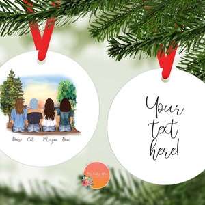 Family Ornament | Best Friend Ornament | Personalized Gifts | Custom Ornament  | Best Friend Gifts | Christmas Ornaments | Christmas Gifts |