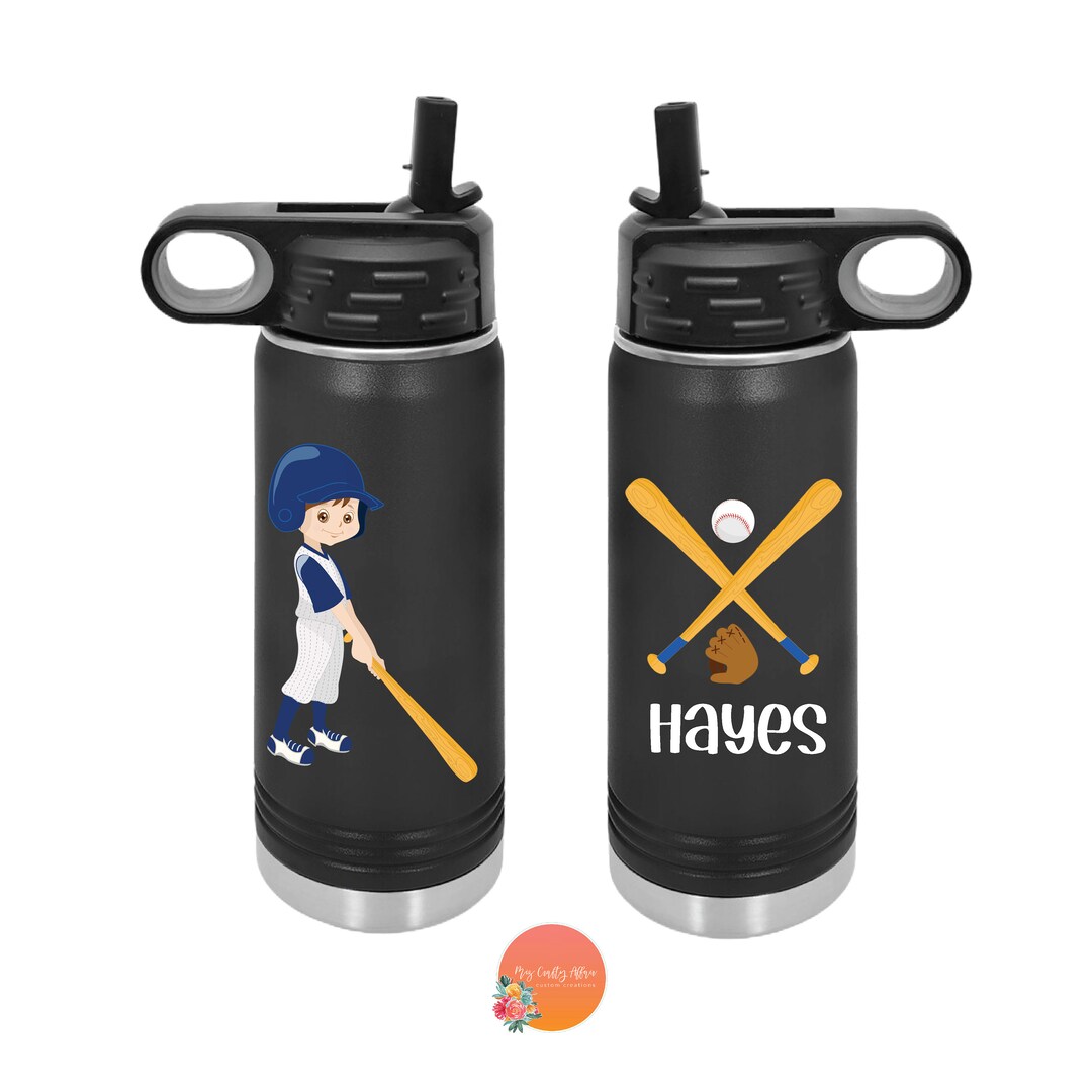 Baseball Water Bottle Baseball Bottle Kids Water Bottle Water Bottle Baseball Gifts Baseball