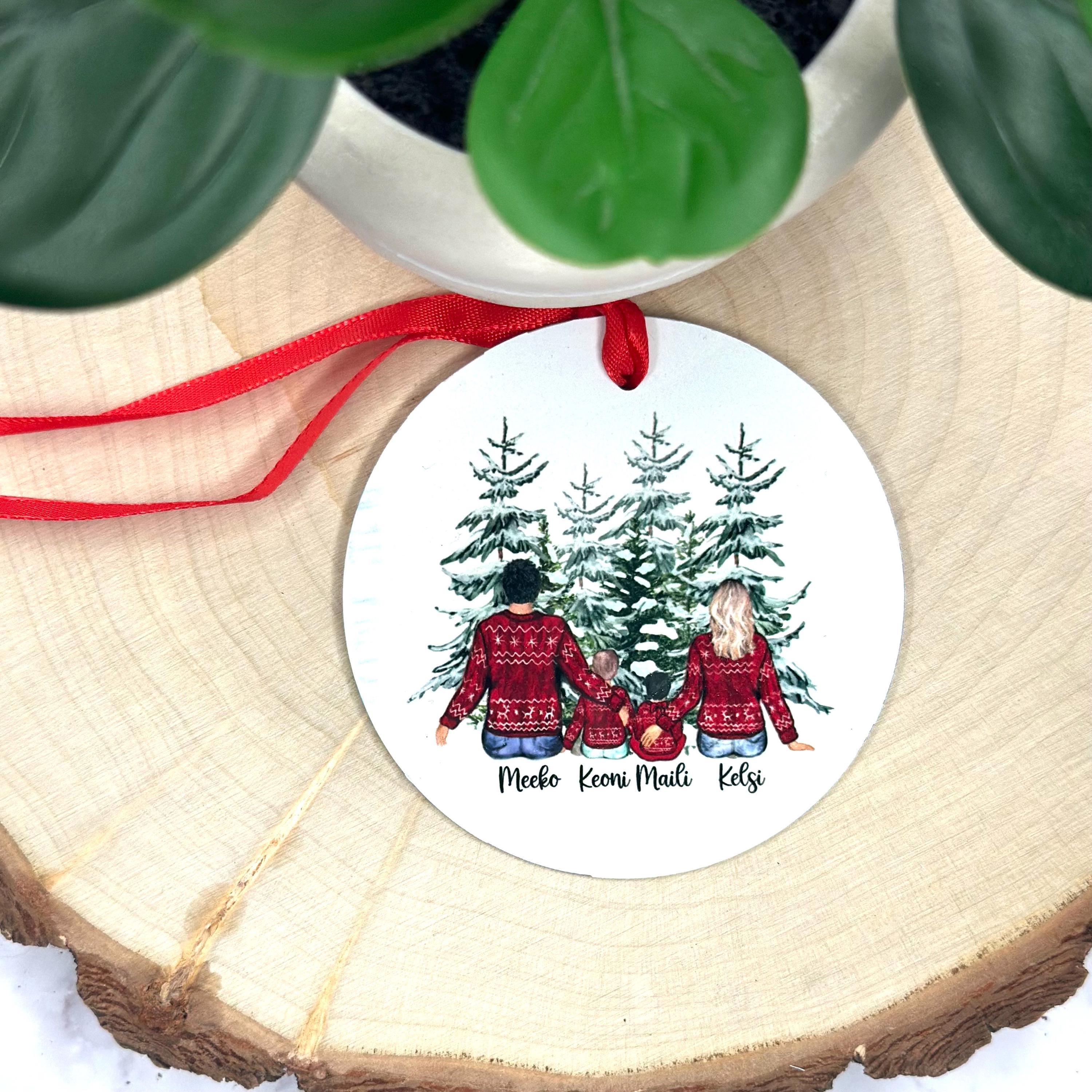 Custom Family Ornament | Family Portrait | Custom Ornament | Personalized Ornament | Gift For Mom | Family Ornament | Christmas Ornaments