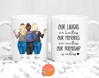 Best Friends Mug | Personalized Gifts for Best Friends | Best Friend Gifts | Custom Coffee Mug | Personalized Best Friend Mug | Handmade Mug