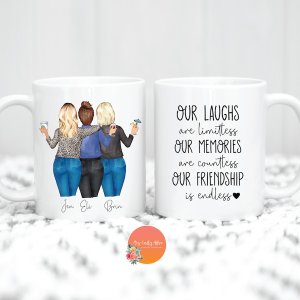 Best Friends Mug | Personalized Gifts for Best Friends | Best Friend Gifts | Custom Coffee Mug | Personalized Best Friend Mug | Handmade Mug