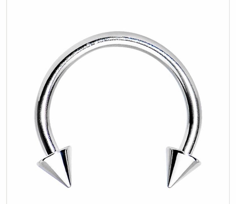 Nose Nostril Horseshoe Ring 18 Gauge Lip/nipple/nose/septum. Etsy