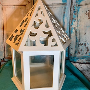 Unique Display, Terrarium, Planter, Decorative Birdhouse, knickknack Display, Candle Holder Fairy House Like NEW