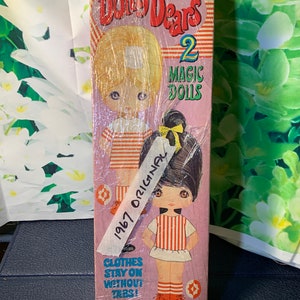 Dolly Dears 2 Magic Dolls- Vintage 1967 Collectable Whitman Dolls NEW in Original Box!