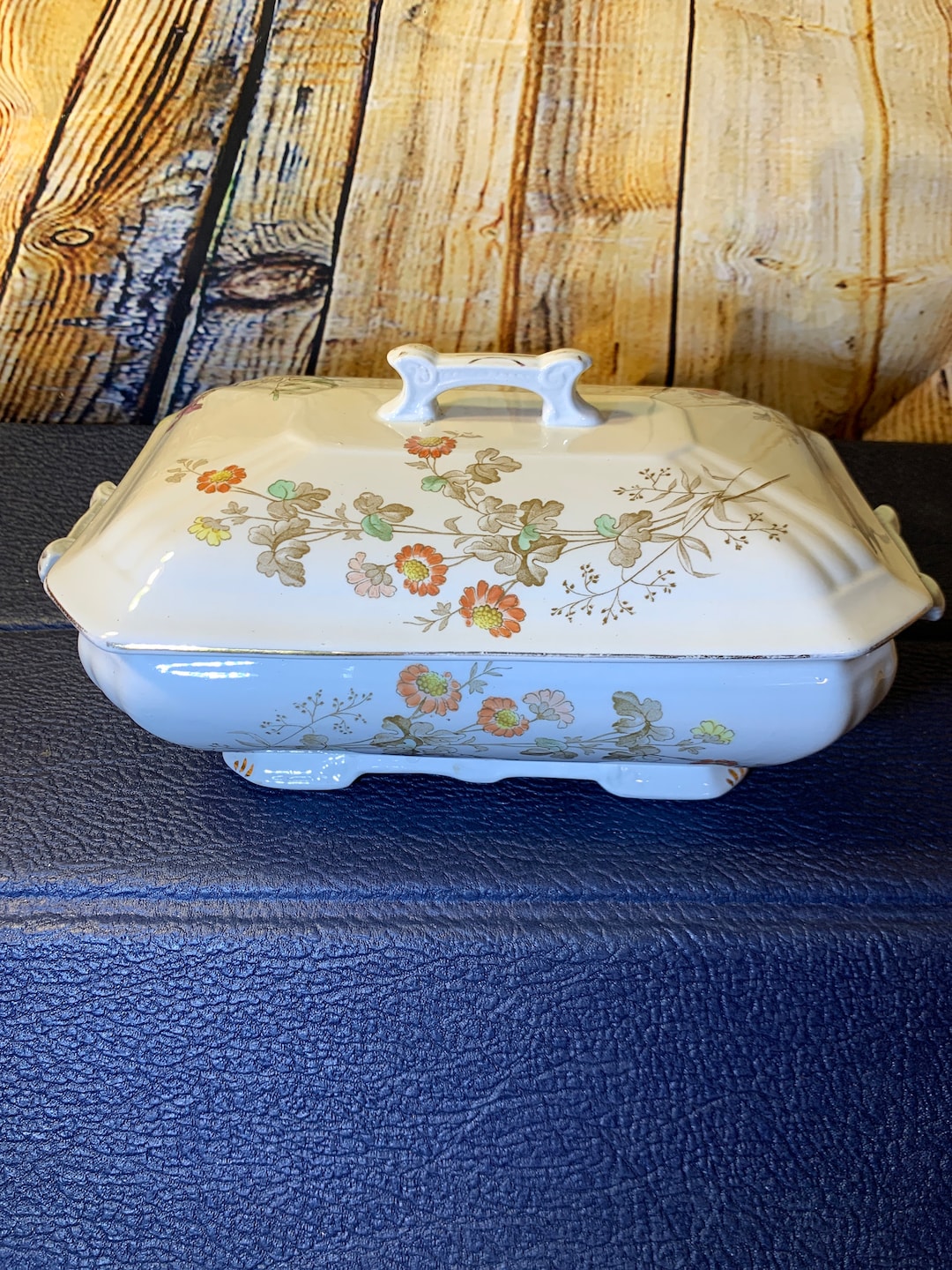 Royal Ironstone China Bowl Vintage Floral Ceramic Lidded Bowl With ...