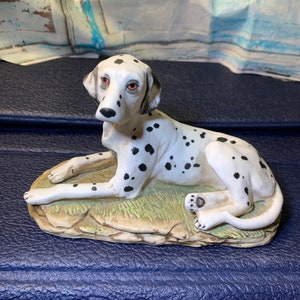 Dalmatiner Figur- Vintage Porzellan Dalmatiner Hund Figur in ausgezeichnetem Zustand!