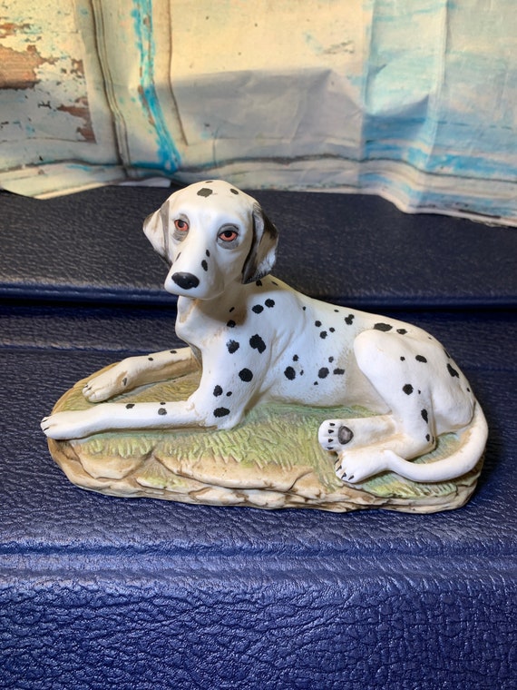 Dalmatian Figurine- Vintage Porcelain Dalmatian Dog Figurine