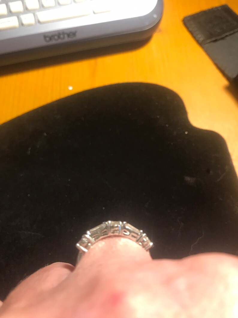 Cubic Zirconia in Sterling Silver Anniversary Ring
