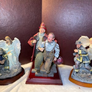 Vintage Firefighter Sculptures. Some with Angels and one Limited Edition. Your Choice! Excellent Gifts!!