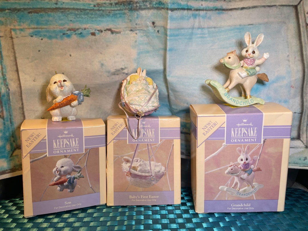 Hallmark Easter コレクターズシリーズ 9個セット Karaca Paskalya Seramik Dekoratif Pembe Biblo 9cm