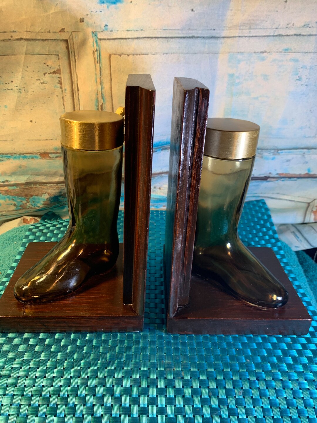 Handmade Bookends English Riding Boot Bookend Set Using Two Etsy