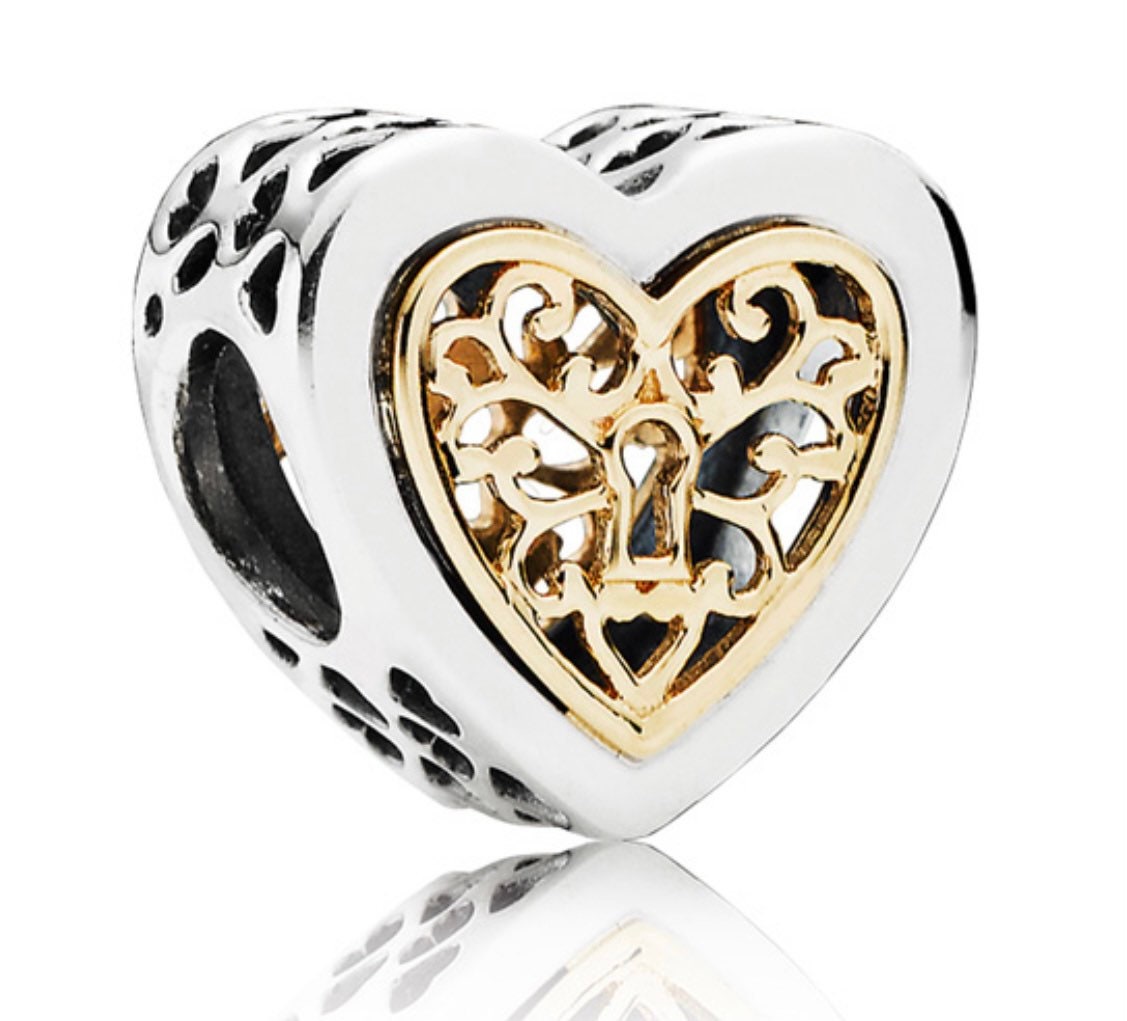 Pandora locked hearts best sale charm