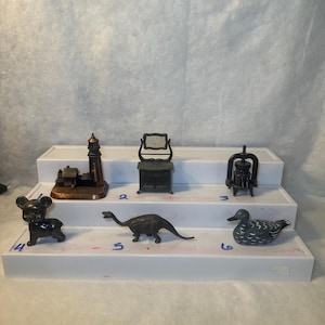Miniature Die Cast Pencil Sharpeners - Home/LivIng, Lighthouse, Bear, Duck, Dinosaur, and more