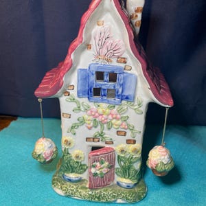 Spring Butterfly Tea Lights Shaped like Houses.  Great Spring Decor or Gift!  Two to Choose From!