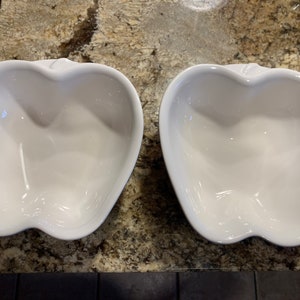 Pfaltzgraff Apple Bowls- Set of Two Vintage Ceramic Apple Shaped Bowls in Excellent Condition!