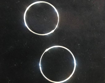 Sterling Silver Hoop Earrings