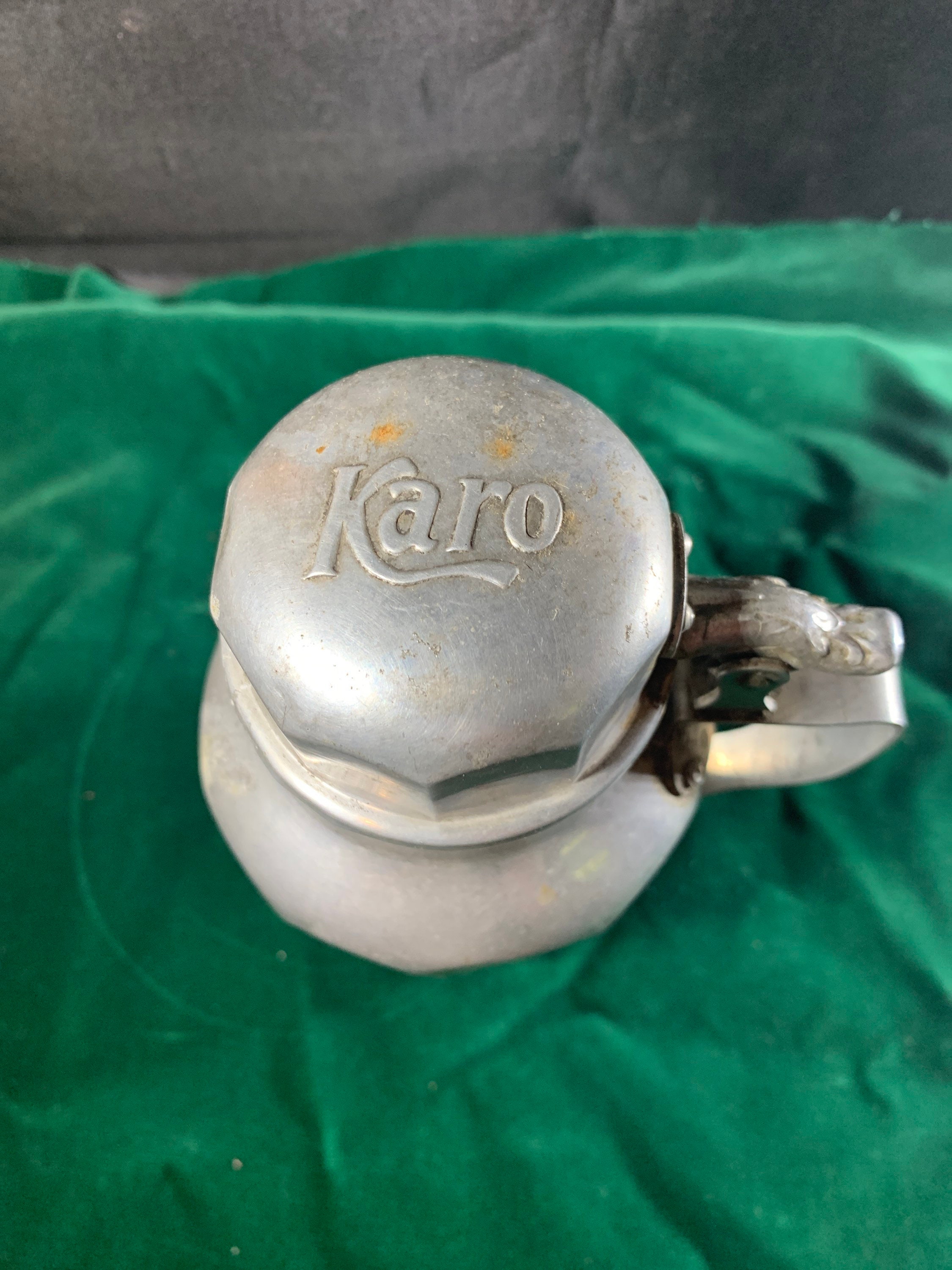 金属製の入れ物 菓子器 民国　中国　古玩 Vintage Antique Metal Karo Syrup Canister Tin Syrup